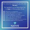 Native Coconut and Vanilla Deodorant