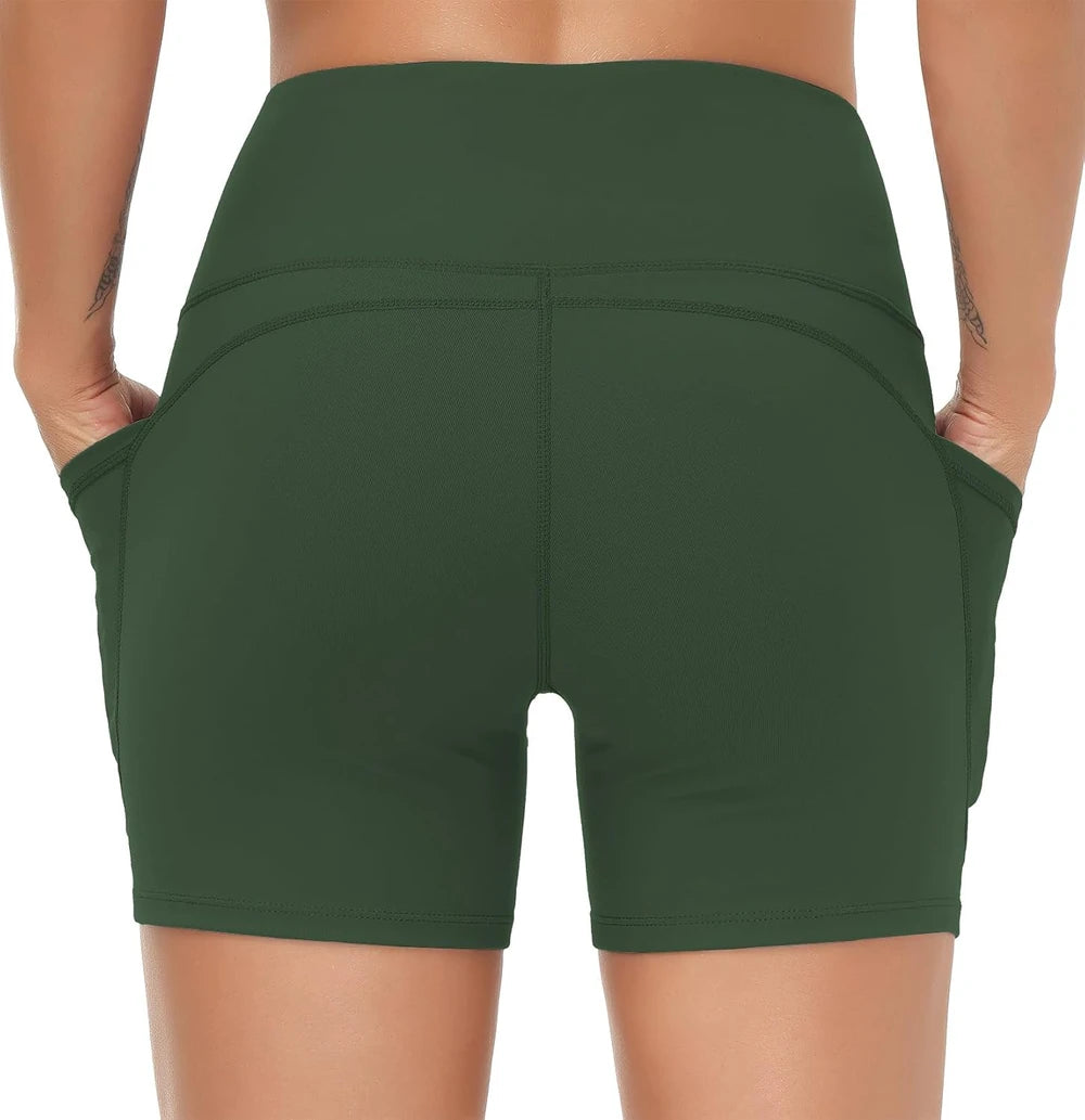 The Gym People High Waist Yoga Shorts
