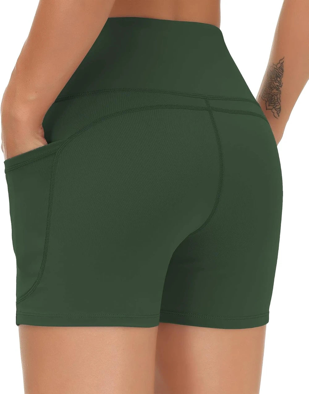 The Gym People High Waist Yoga Shorts