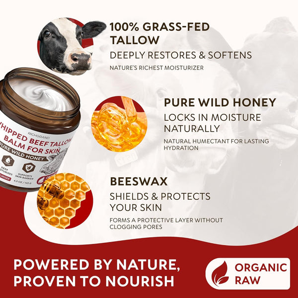 Whipped Tallow & Honey Skin Balm